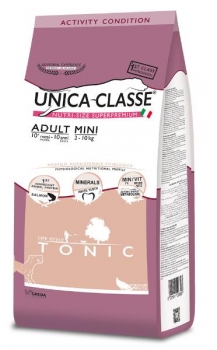 Сухой корм Unica Classe Adult Mini Tonic для активных собак мелких пород (Лосось)